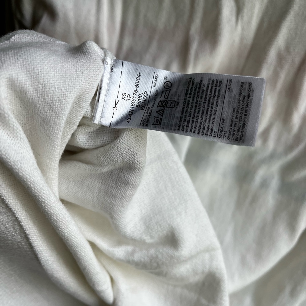Gap white 100% cotton sweater - Picture 5 of 5